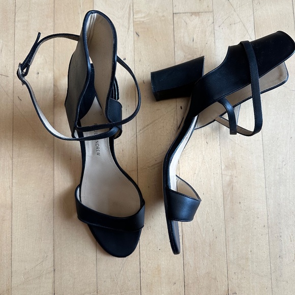 Paul Andrew Black Leather Lexington 105 strap sandal, 7.5  CB2504 - Picture 2 of 6